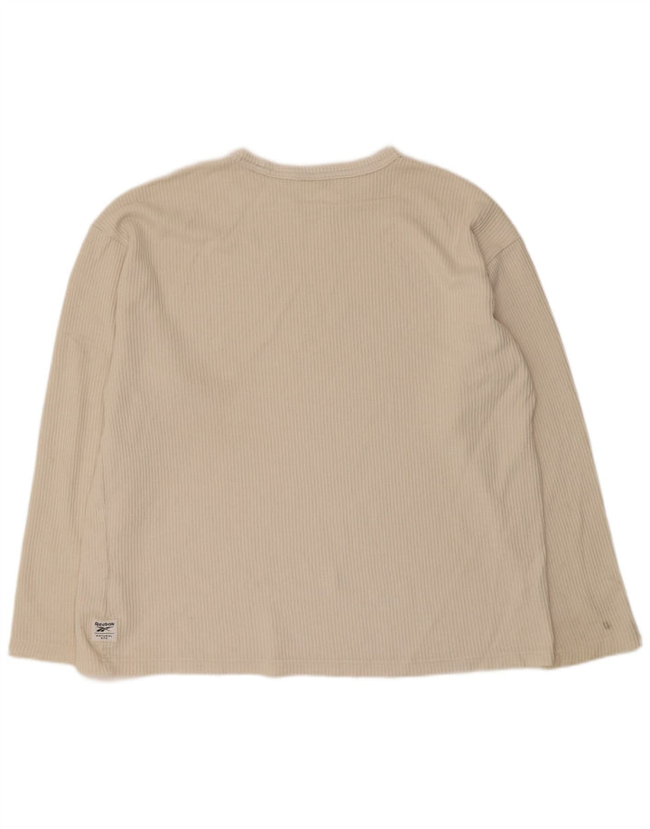 Reebok Herre Top Langærmet Medium Beige Bomuld