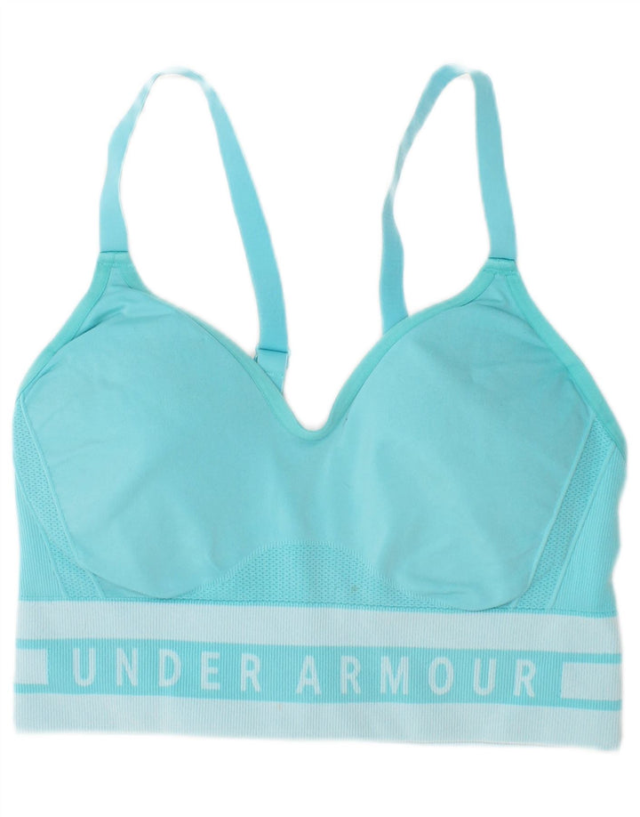 Under Armour Kvinders Polstret Sports Bh Top Mellemblå Sports