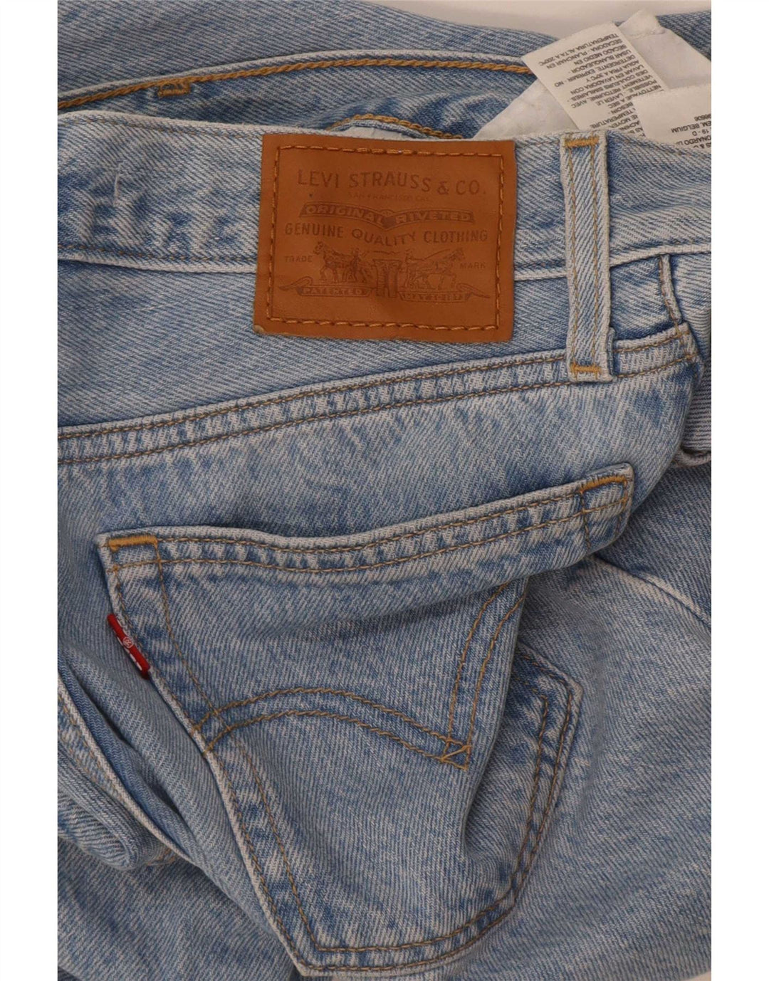 Levi's Dame Wedge Straight Jeans W24 L28 Blå Bomuld