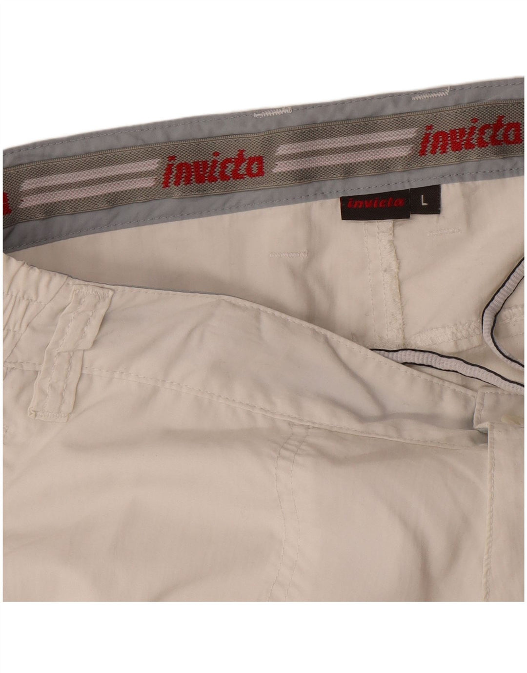 Invicta Herre Cargo Bermuda Shorts Large W34 Hvid Polyamid