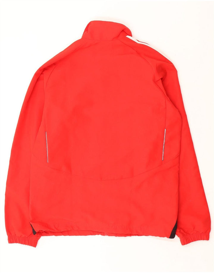 ADIDAS Træningsdragt til mænd, topjakke UK 38/40 Medium Rød Colourblock Polyester