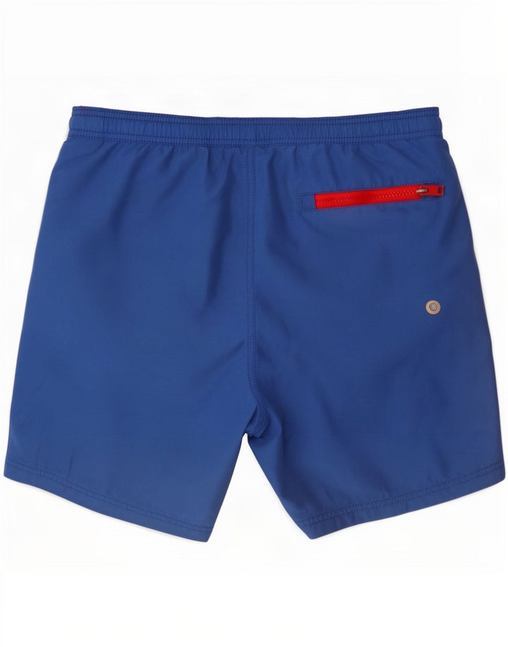 Superdry Grafiske svømmeshorts til mænd, store blå polyester