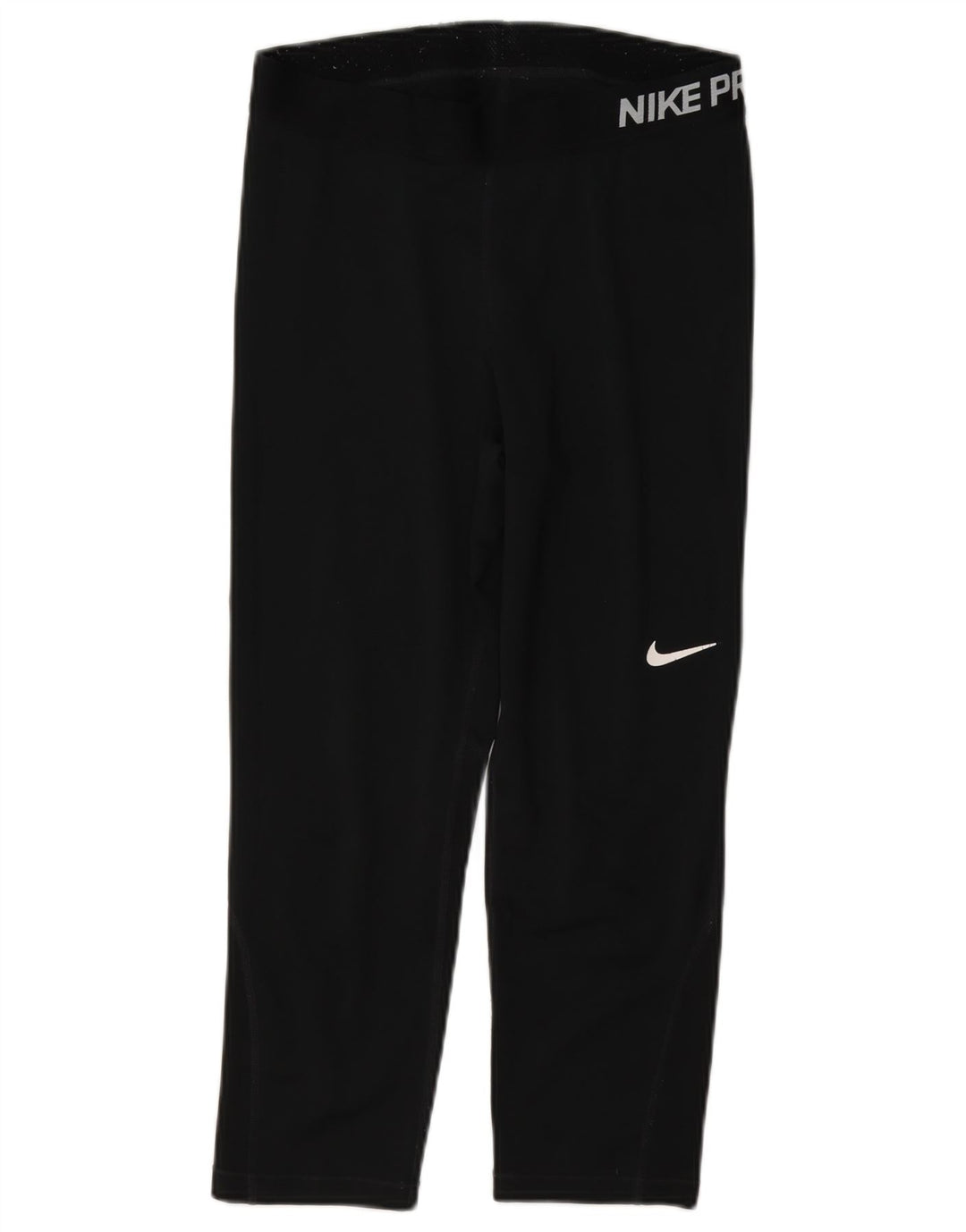 Nike Dame Dri Fit Grafiske Capri Leggings UK 12 Medium Sort