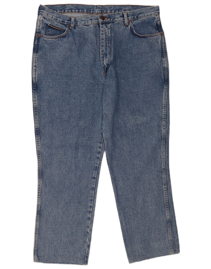 WRANGLER Straight Jeans til mænd W40 L28 Blå Bomuld