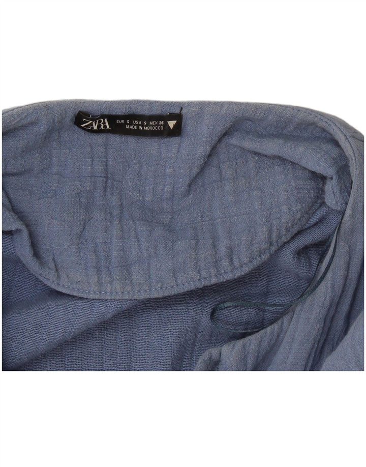 Zara Dame Oversized Playsuit UK 10 Small Blue