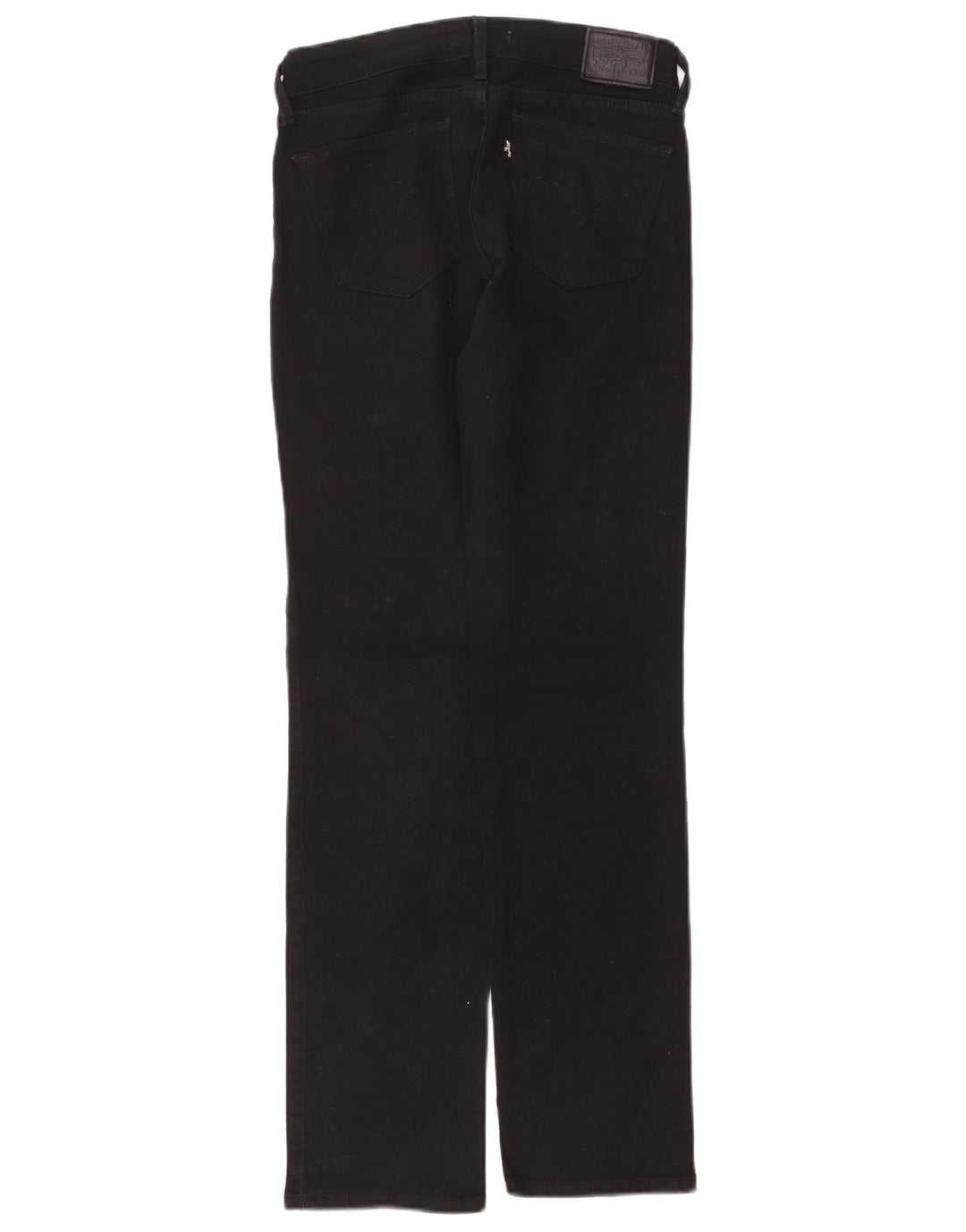 Levi's Dame 714 Straight Jeans W26 L30 Sort Bomuld