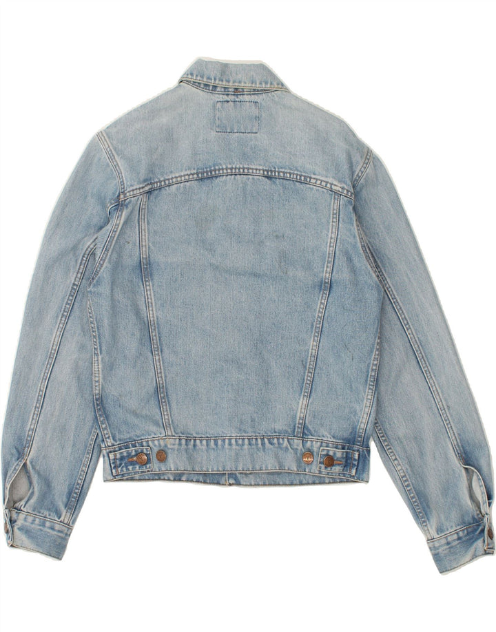 VINGAR Womens Denim Jacket UK 10 Small Blue Vintage Vingar and Second-Hand Vingar from Messina Hembry 