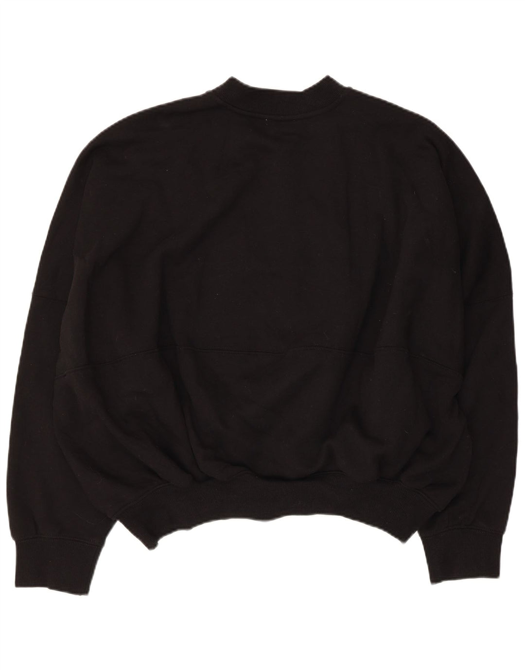 Zara Womens Oversized træningsdragt Topjakke UK 16 Stor Sort Bomuld