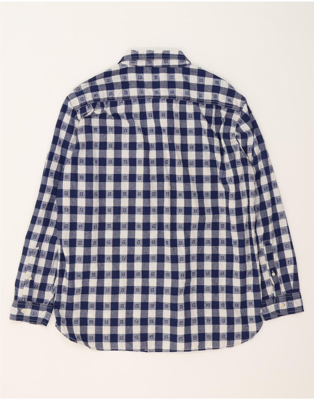 Lee Herre Loose Fit skjorte XL marineblå ternet bomuld