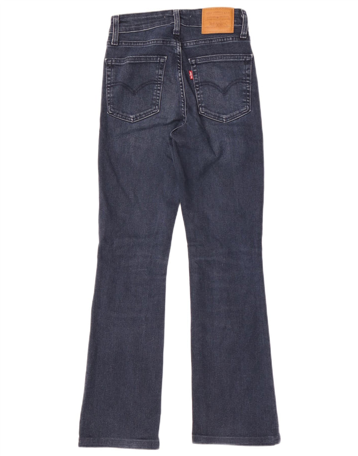 Levi's Dame 725 High Rise Bootcut Jeans W24 L30 Marineblå Bomuld