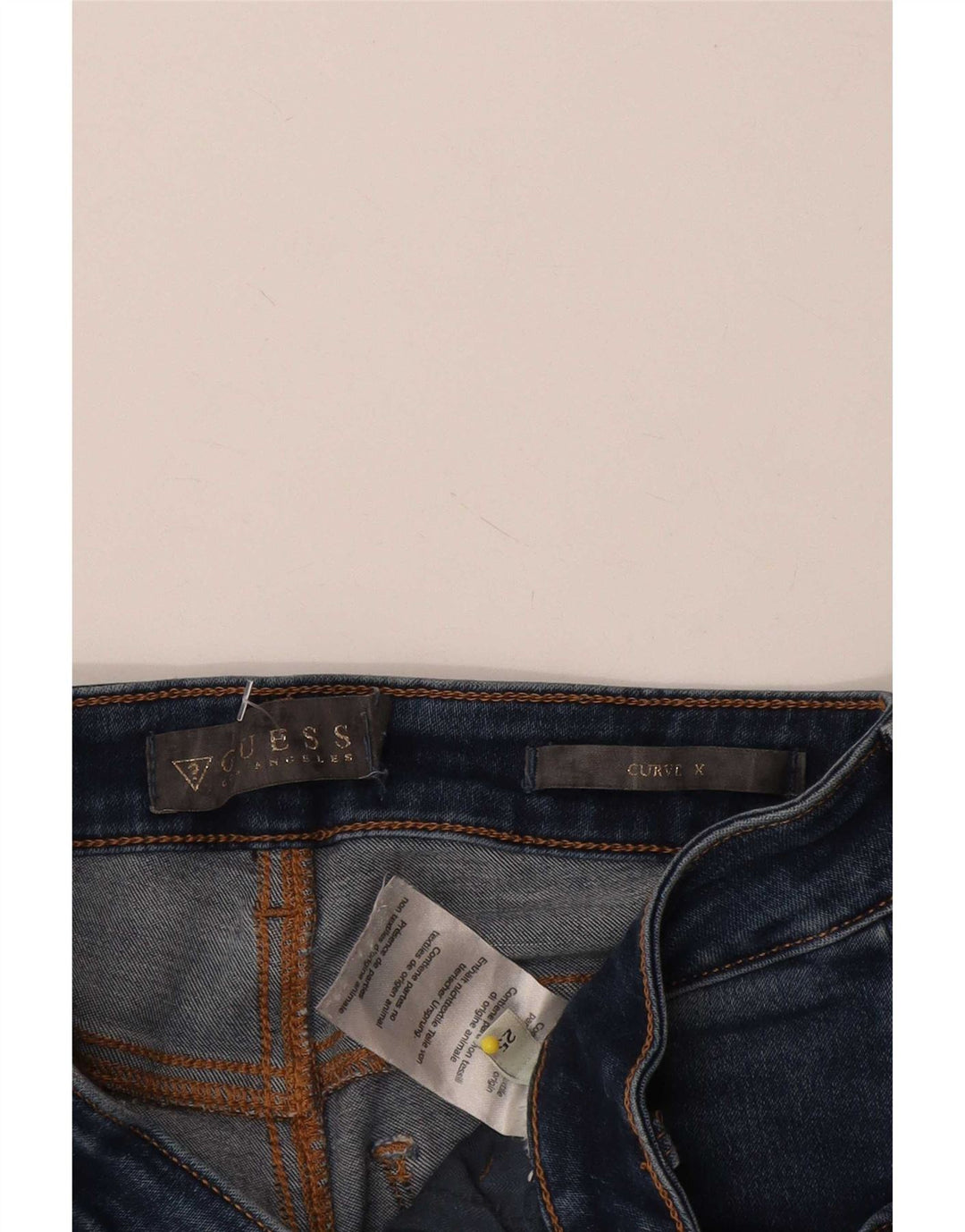 Guess Womens Curve X Skinny Jeans W25 L29 Blå
