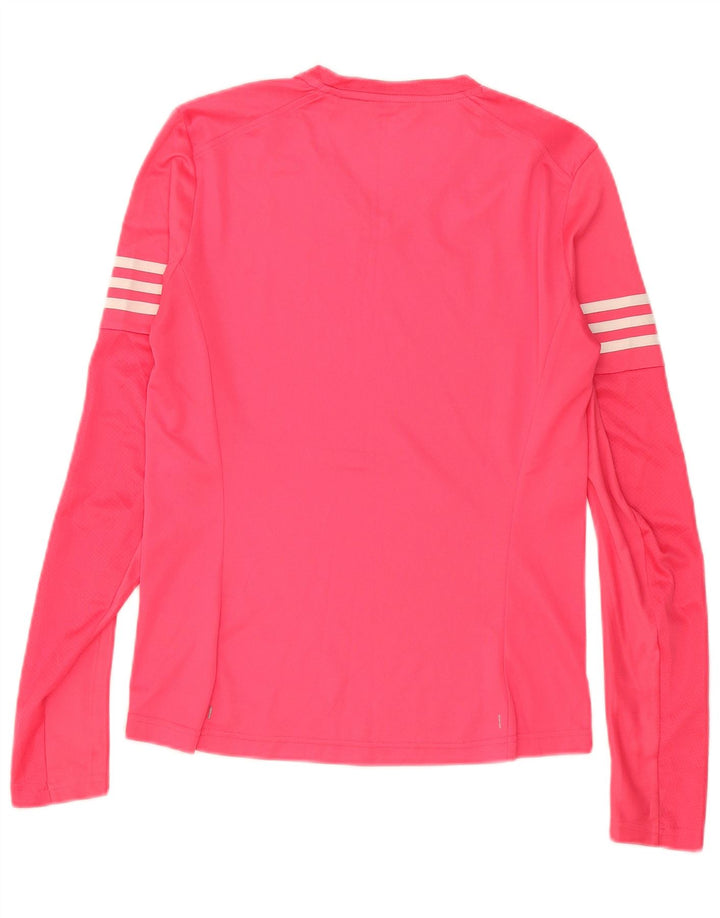 Adidas Dame Top Langærmet UK 12/14 Medium Pink Polyester