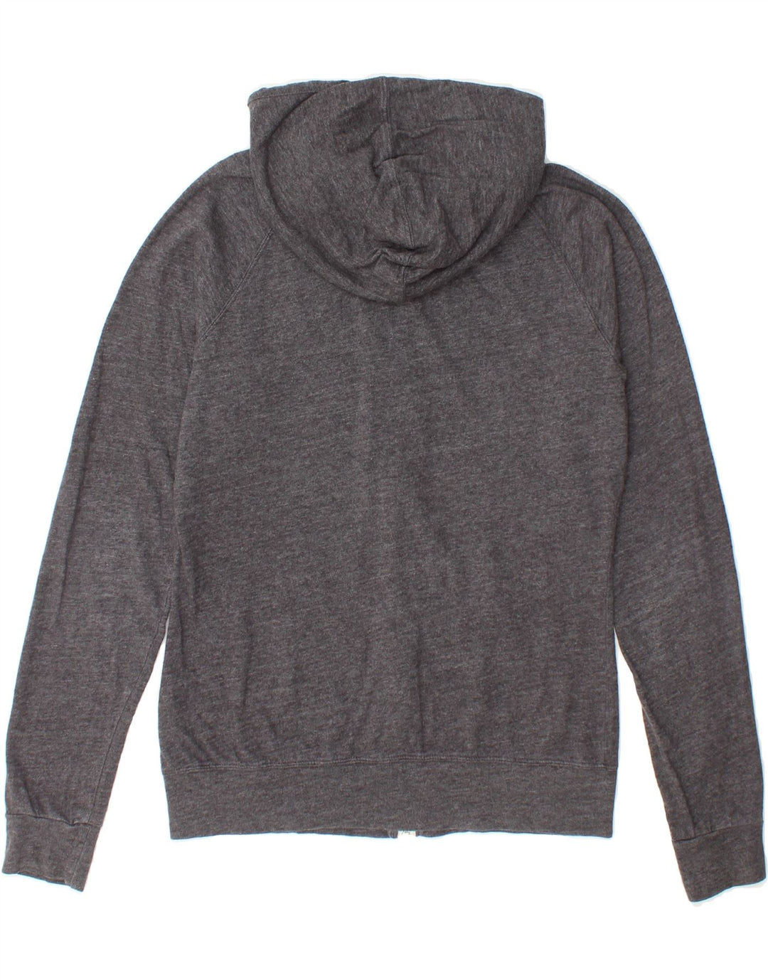 NIKE Womens Zip Hoodie Sweater UK 14 Medium Grey Cotton Vintage Nike and Second-Hand Nike from Messina Hembry 