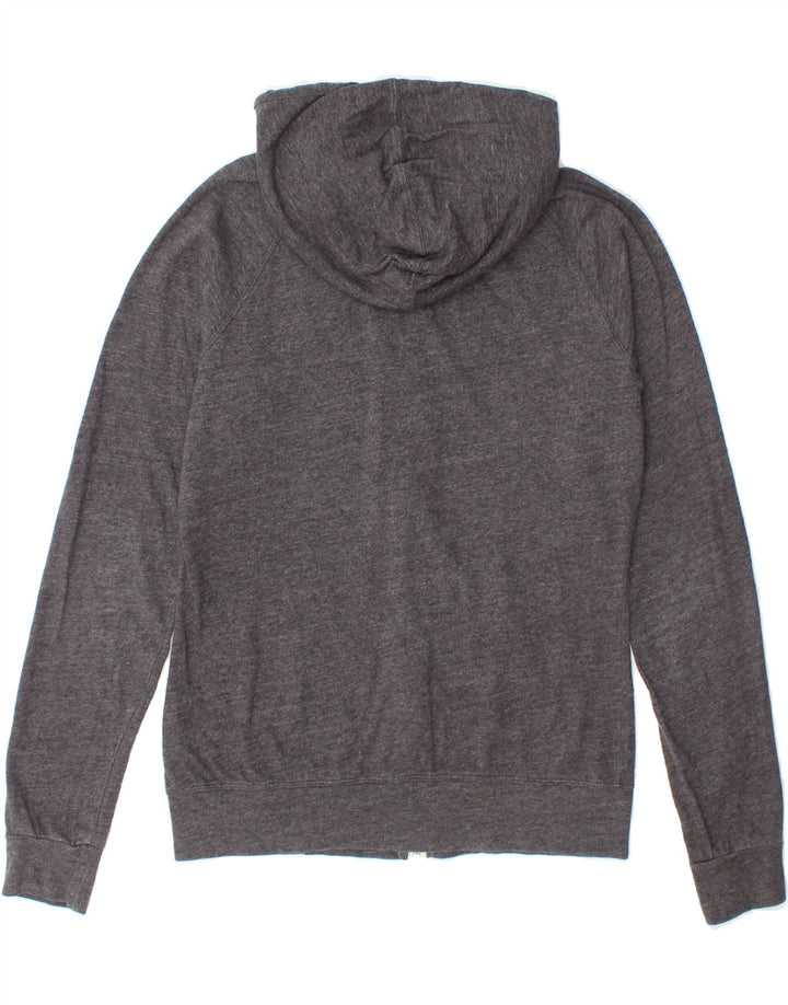 NIKE Womens Zip Hoodie Sweater UK 14 Medium Grey Cotton Vintage Nike and Second-Hand Nike from Messina Hembry 
