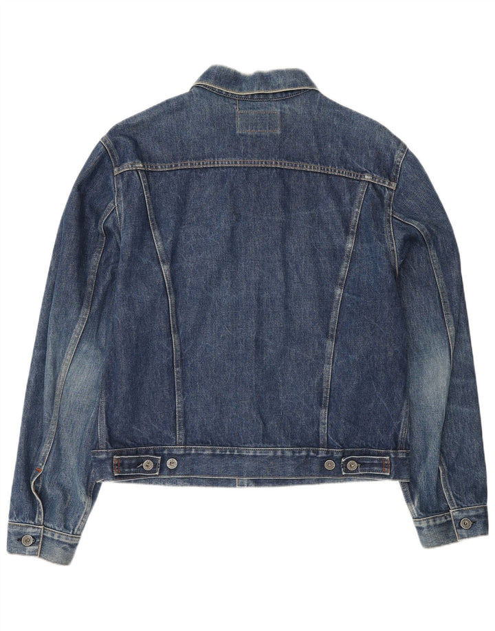 Replay Dame Denim Jacket UK 18 XL Navy Blue Bomuld