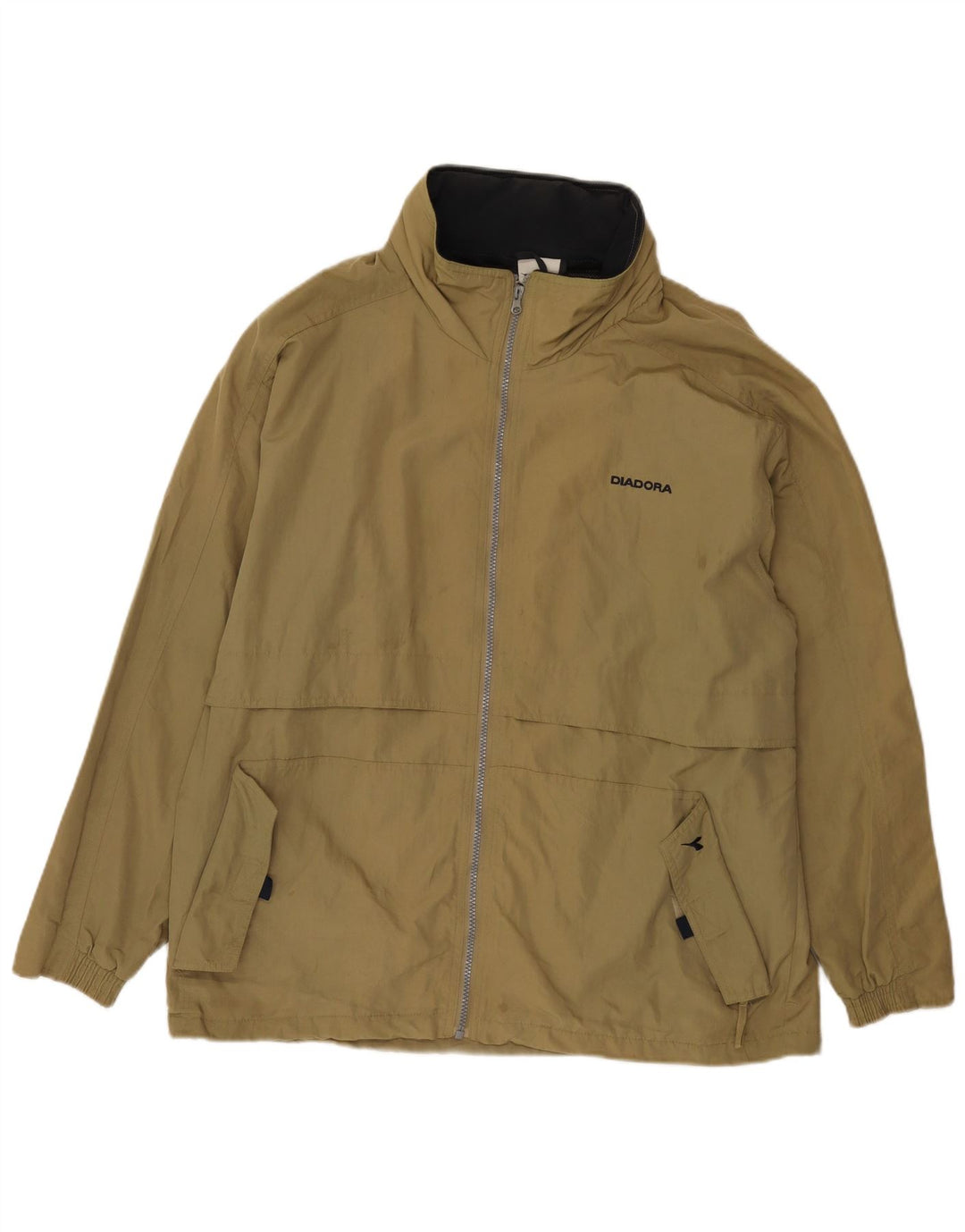 Diadora Regnjakke til mænd UK 38 Medium Khaki Polyamid