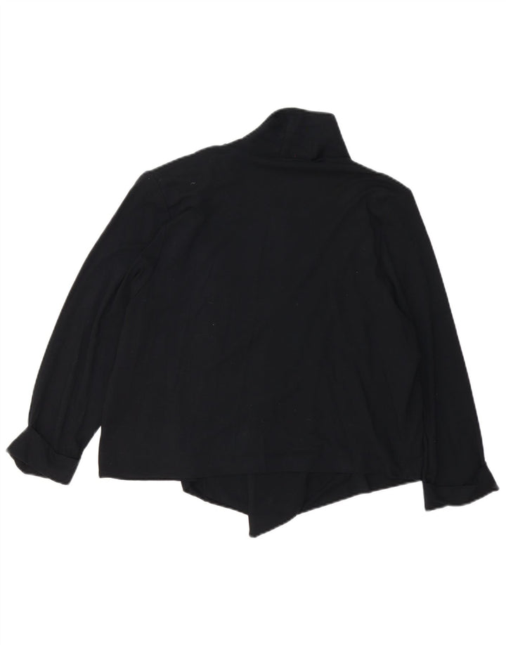 Marks & Spencer Dame 3/4 ærmet åben cardigan sweater UK 16 stor Sort