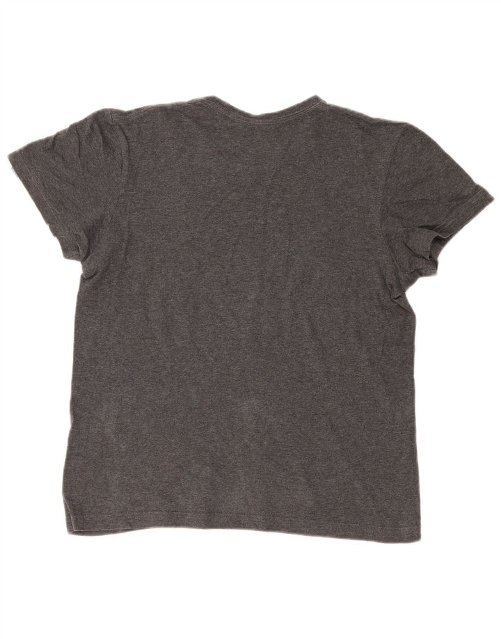 ADIDAS Womens Graphic T-Shirt Top UK 10 Small Grey