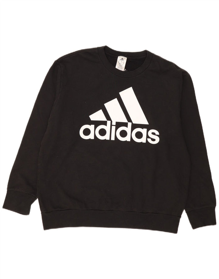 Adidas Graphic Sweatshirt Jumper XL Sort bomuld