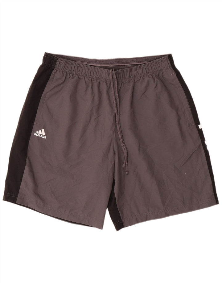 Adidas Herre Graphic Sports Shorts XL Grå Colourblock Polyester