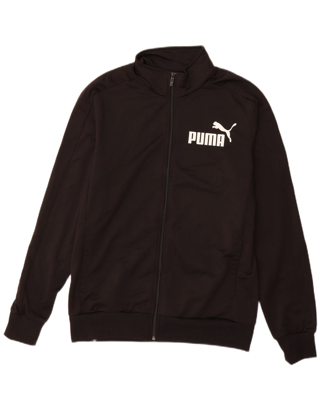 PUMA Herre grafisk træningsdragt Topjakke Medium Sort Polyester