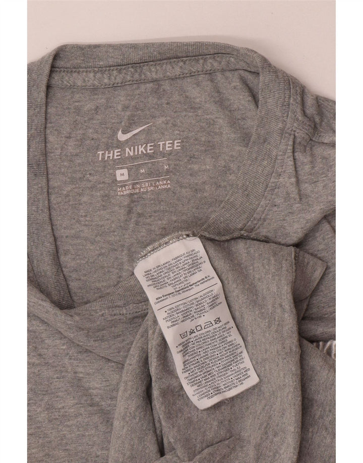 Nike T-shirt top mellem grå bomuld til mænd