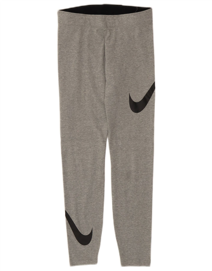 Nike Graphic Leggings til kvinder UK 8 Small Grå