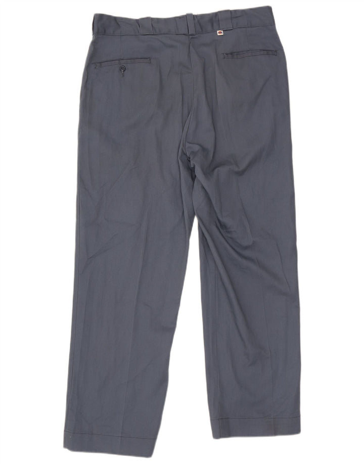 Dickies Herre Straight Cargo Bukser W38 L29 Grå Polyester
