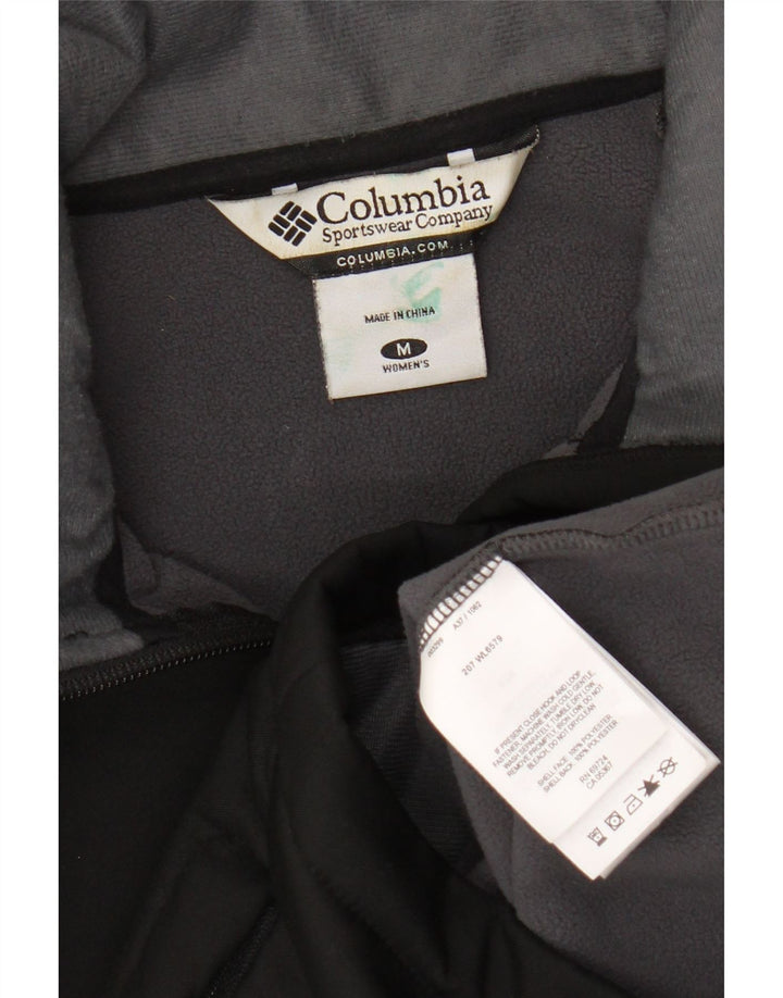 Columbia træningsdragt topjakke til kvinder UK 14 Medium Sort Polyester