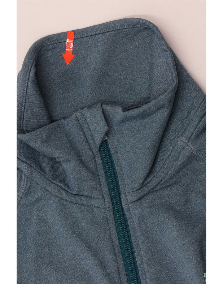 Puma træningsdragt topjakke til kvinder UK 8 Small Blue Colourblock Polyester