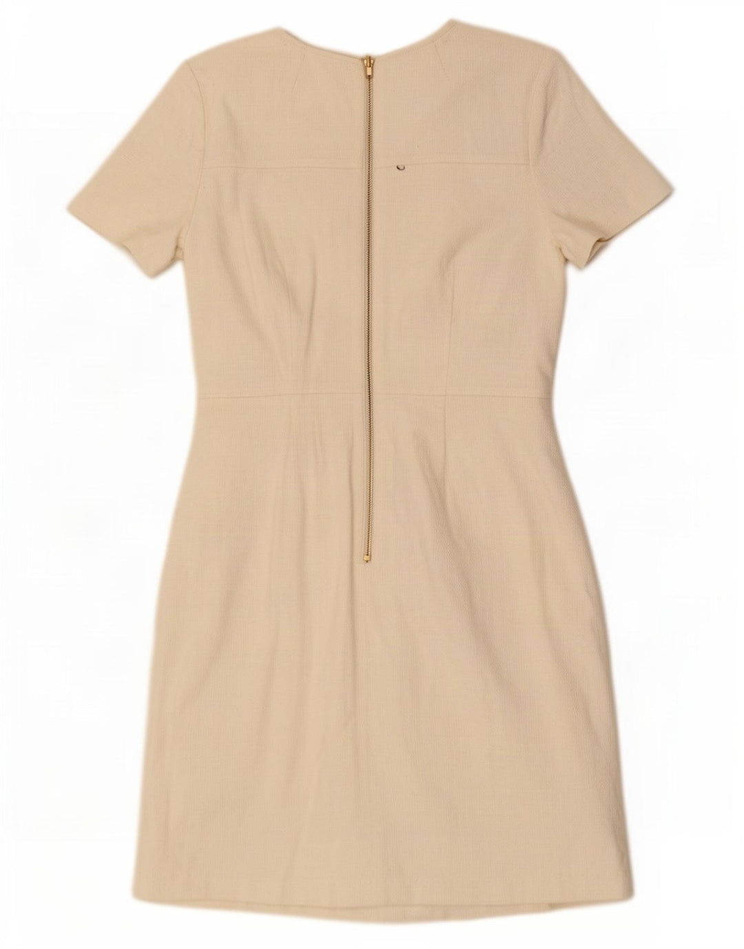 Boden Dame Skede Kjole UK 12 Medium Off White Bomuld