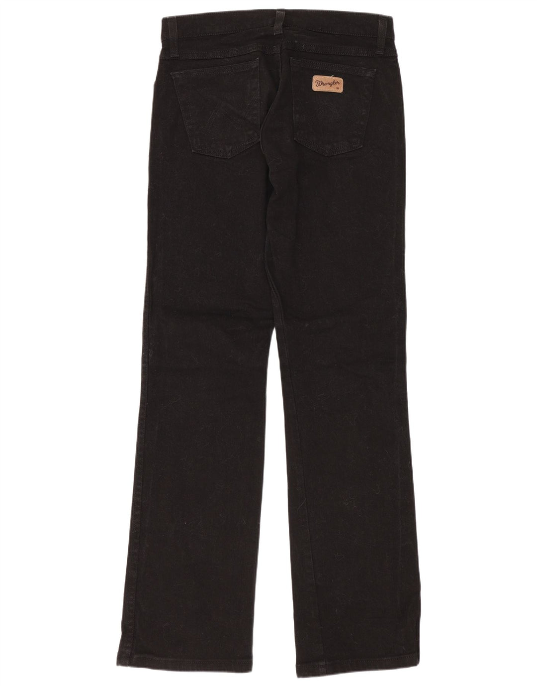 Wrangler Dame Hipster Bootcut Jeans US 10 Medium W28 L32 Sort Bomuld