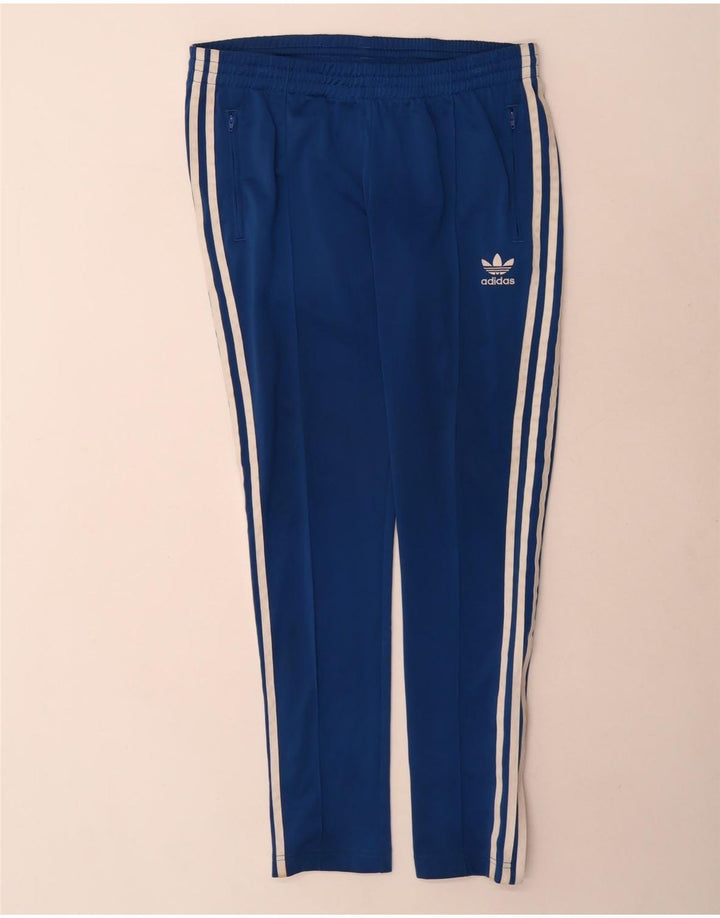 Adidas Dame træningsdragt Bukser UK 14 Large Blue Polyester