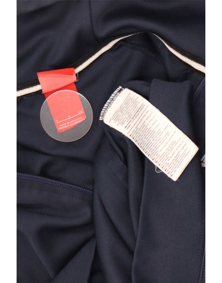 Nike Hættetrøje med lynlås til mænd, lille marineblå Colourblock Polyester
