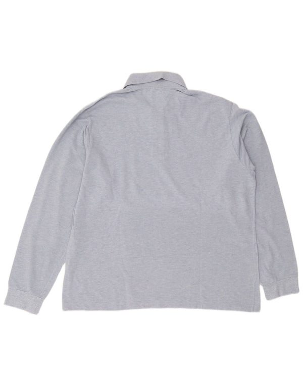 Lacoste Langærmet Polo Shirt til mænd Størrelse 6 XL Blå Bomuld
