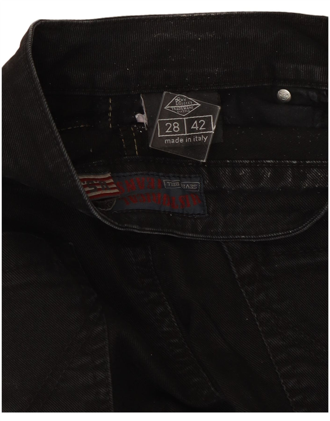 Roy Rogers Dame Seven Bell Slim Jeans W28 L33 Sort