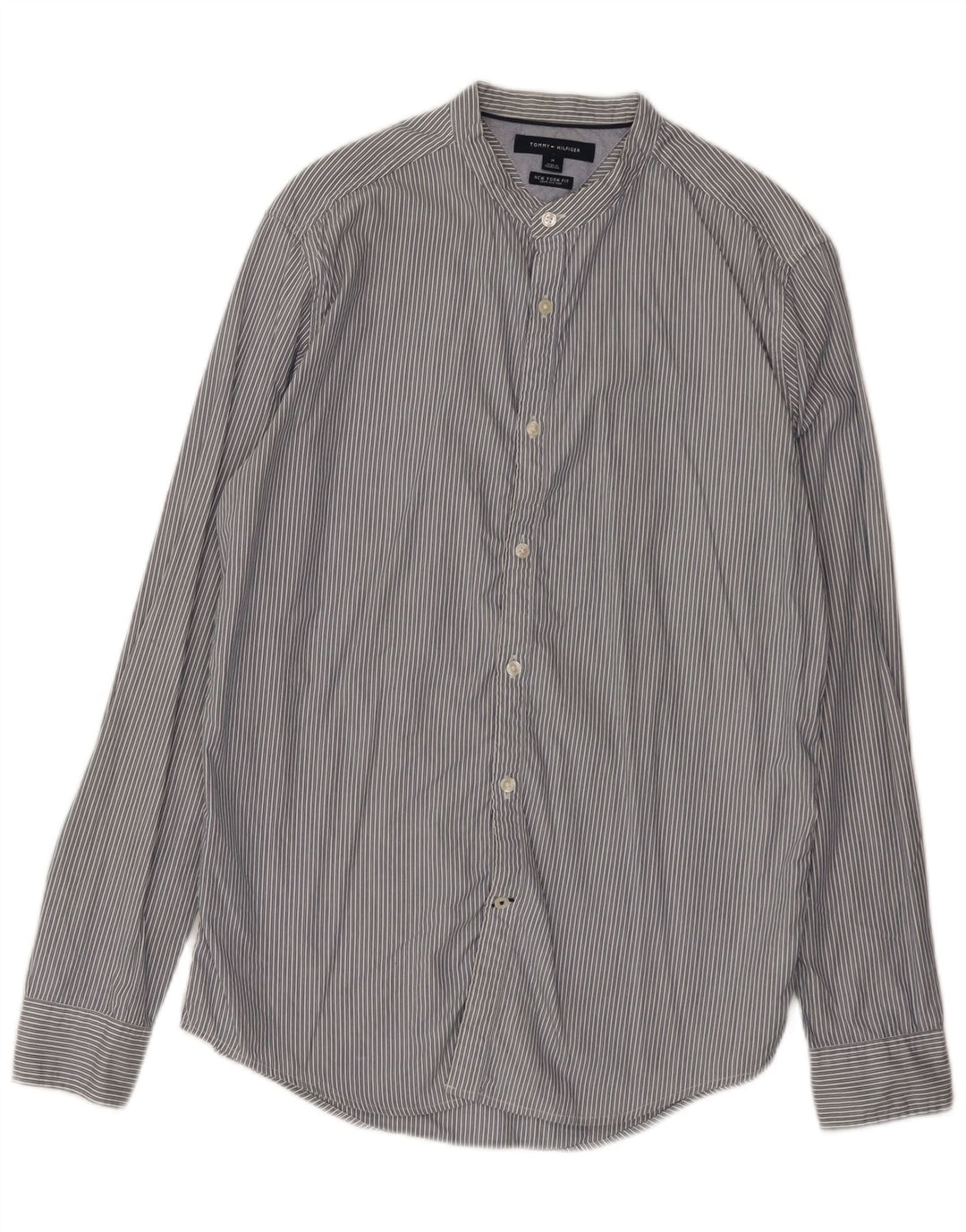 Tommy Hilfiger Herreskjorte Medium Grey Pinstripe Bomuld