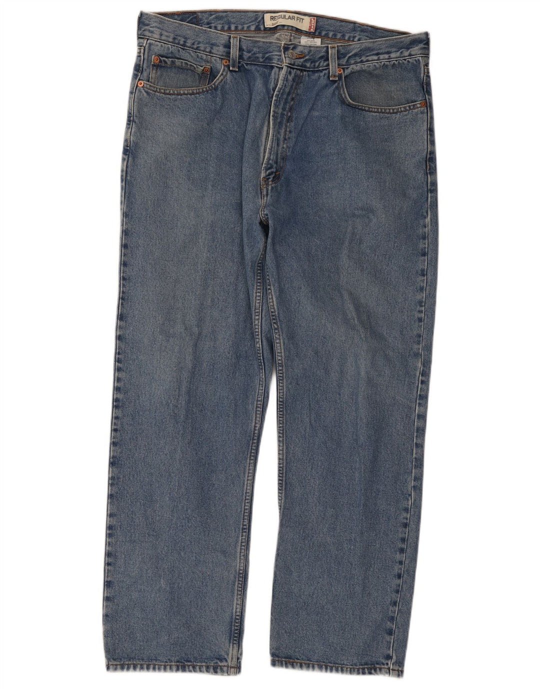 Levi's Herre 505 Regular Fit Straight Jeans W38 L30 Blå Bomuld