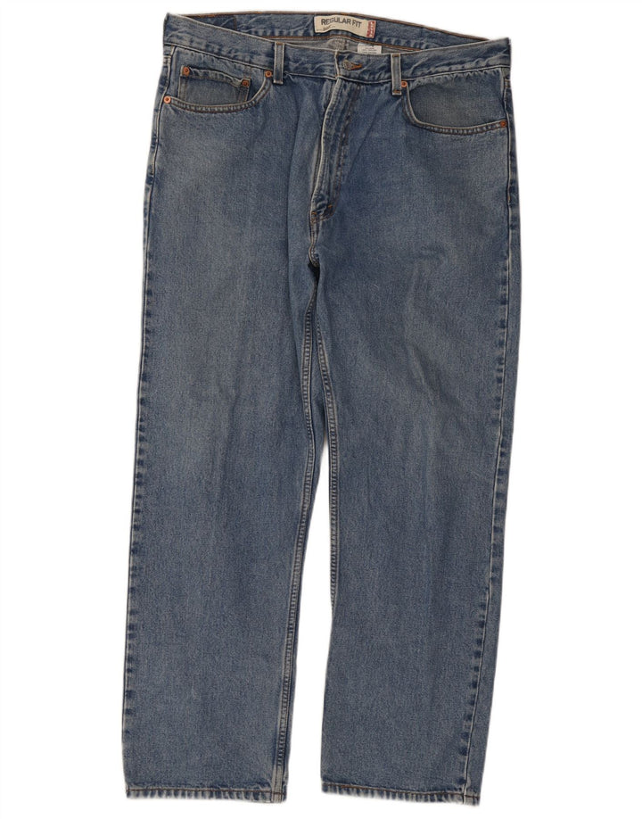 Levi's Herre 505 Regular Fit Straight Jeans W38 L30 Blå Bomuld