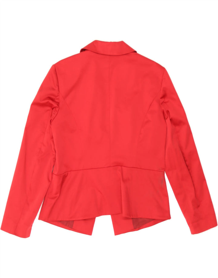 VERA MONT Womens 1 Button Blazer Jacket UK 16 Large  Red Polyester Vintage Vera Mont and Second-Hand Vera Mont from Messina Hembry 