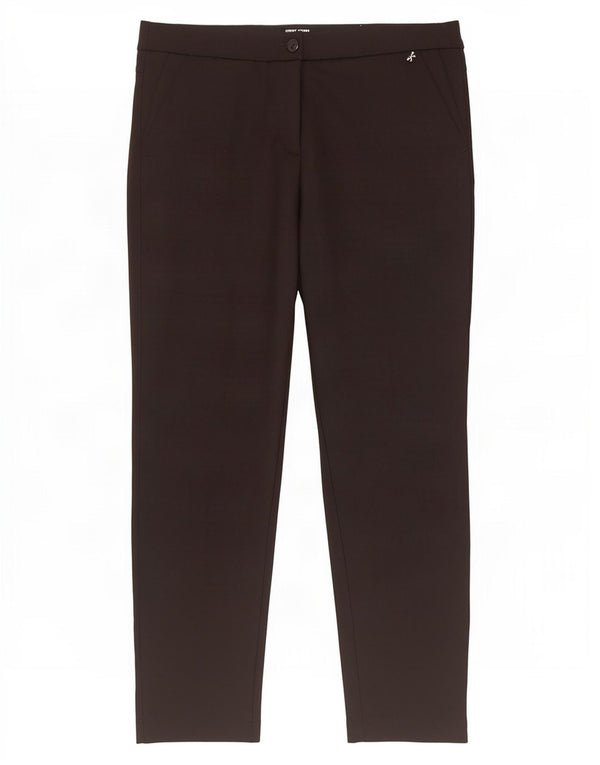 Gerry Weber Dame Slim Chino Bukser UK 16 Large W34 L29 Sort Bomuld