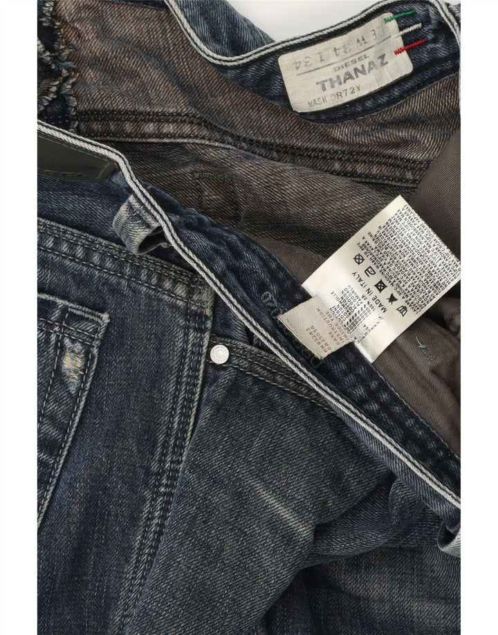 DIESEL Herre Thanaz Slim Jeans W34 L28 Blå Bomuld