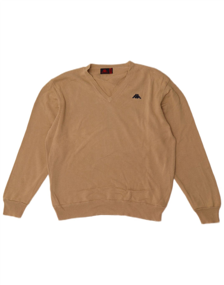 Kappa Herre V-hals sweater Medium Beige