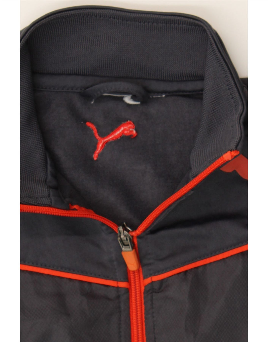 PUMA Boys Tracksuit Top Jacket 7-8 Years Grey Polyester Vintage Puma and Second-Hand Puma from Messina Hembry 