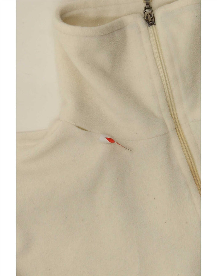 Champion Herre lynlås hals Fleece Jumper Large Off White Polyester