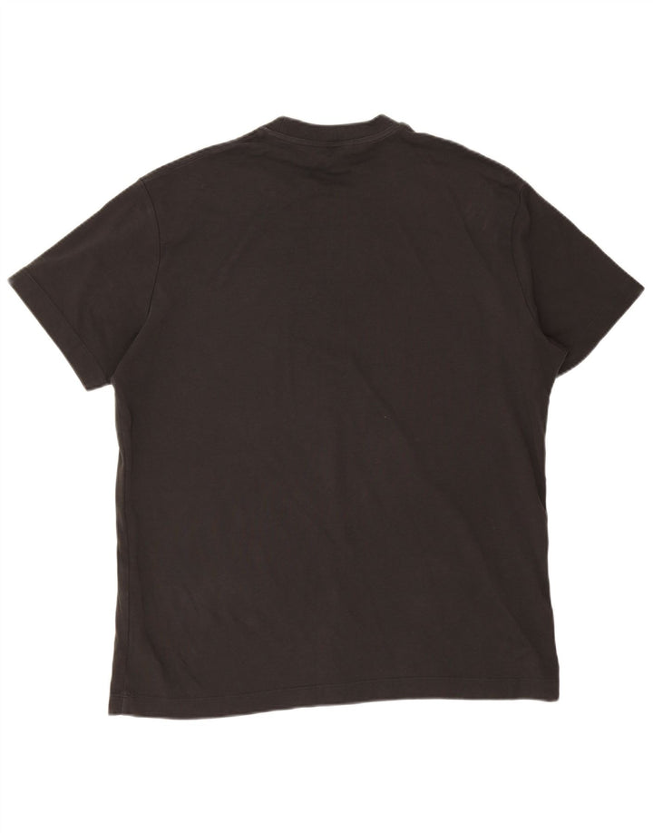 Massimo Dutti Herre T-Shirt Top Stor Grå Bomuld