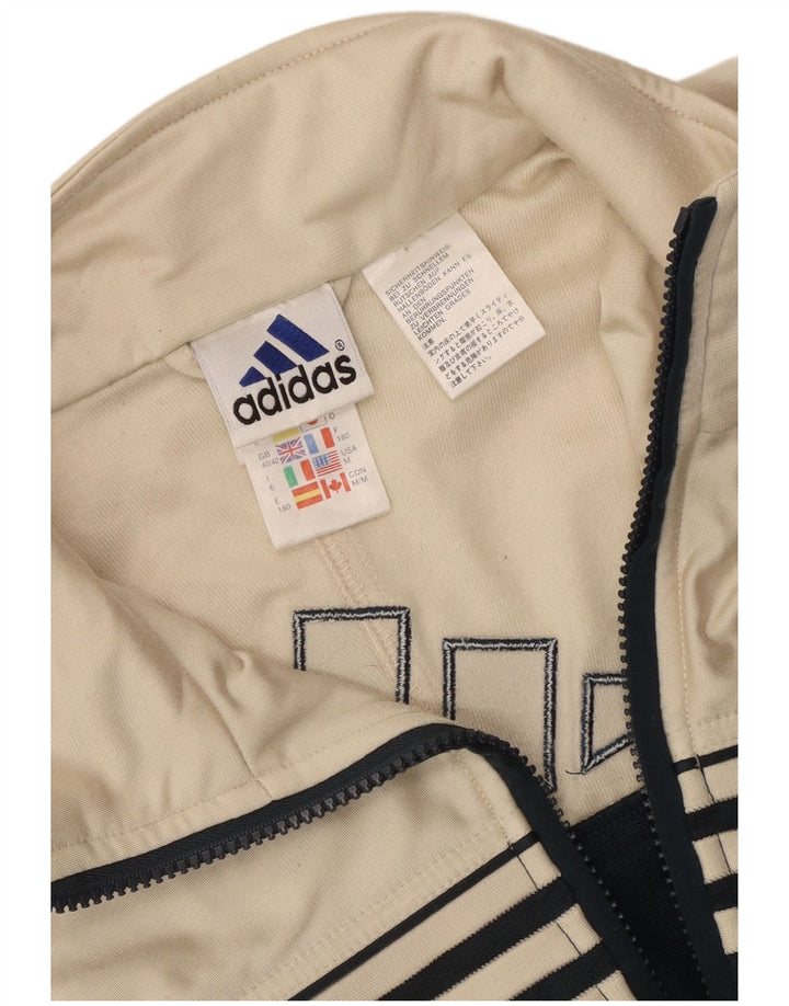 Adidas Grafisk træningsdragt topjakke til mænd UK 40/42 Medium White Colourblock