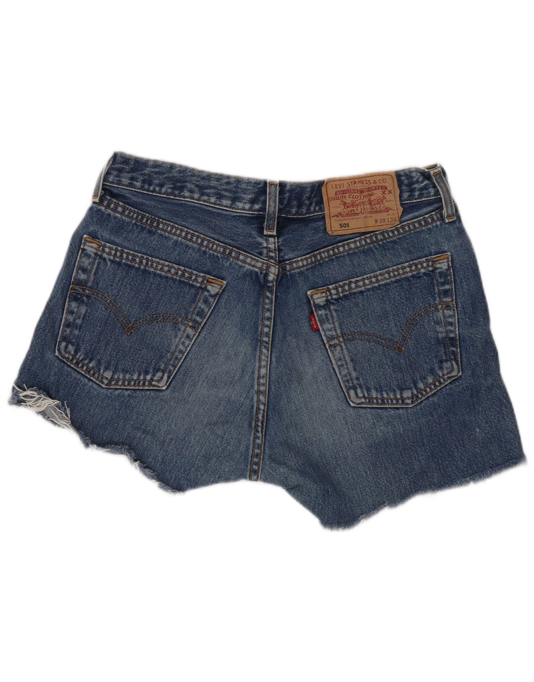 Levi's Womens 501 denimshorts W30 Medium Blue Bomuld