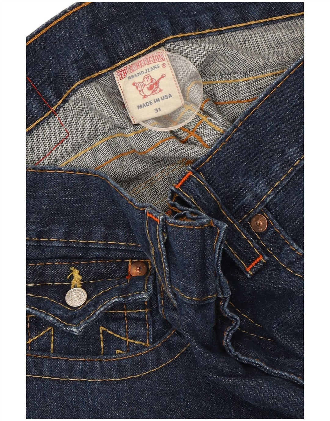 True Religion Dame Bootcut Jeans W31 L32 Blå Bomuld
