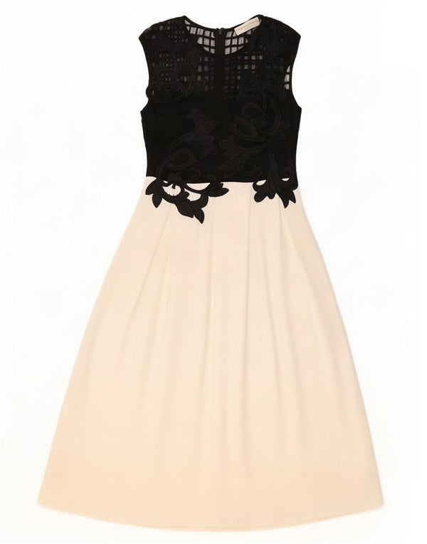 Cristina Gavioli Dame Maxikjole IT 42 Medium Sort Colourblock